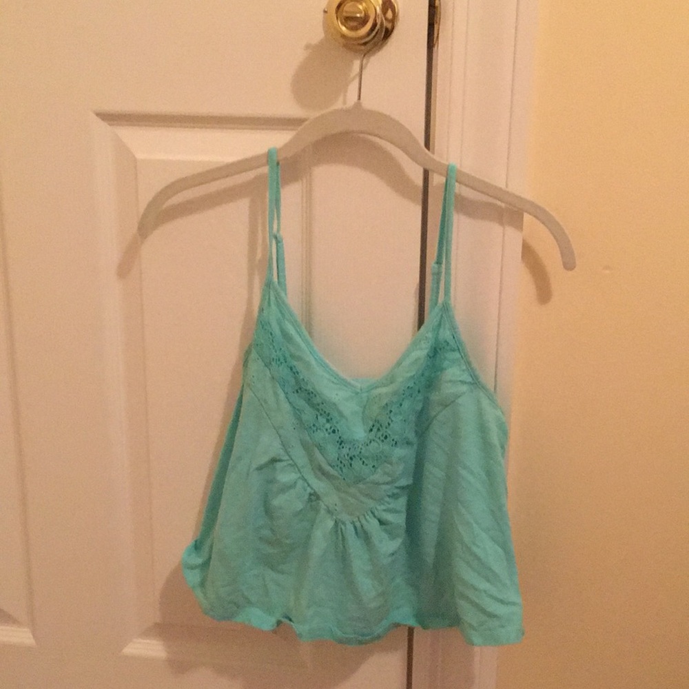 aqua crop top